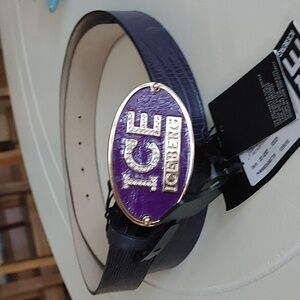 Iceberg Italy Crystal Logo Belt – NWT & Rare Designer Find